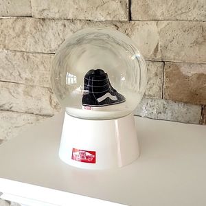 Vans Off the Wall shoe snow globe paperweight
